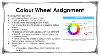 Preview of Colour Wheel Assignment 
