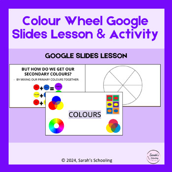Preview of Colour Wheel Google Slides Lesson & Activity