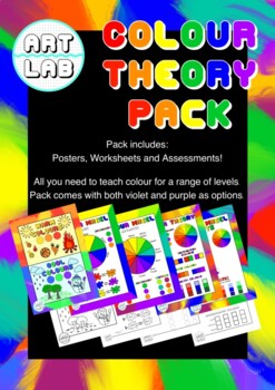 Preview of Colour Wheel Theory Worksheets, Posters and Assessment