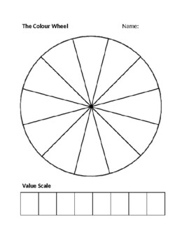 Value scale in black and white as well as color.