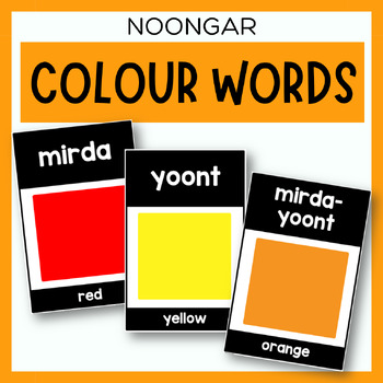 Preview of Colour Words | Noongar Language Flashcards & Posters | Nyoongar