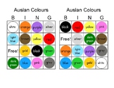 Colour bingo cards - great for Auslan class