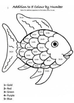 Colour by Number Addition to 5, 10 and 20 by Miss Kay's Resources