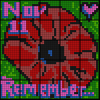 Preview of Colour by Number & Range - Remembrance Day Poppy, Math Mosaic (5 Versions!)