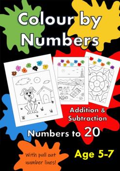 Preview of Colour by Numbers: Addition and Subtraction - Numbers to 20