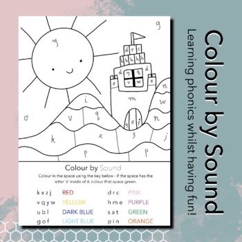 Colour by Sound | Colouring Phonic Worksheet | Seaside Theme | TpT
