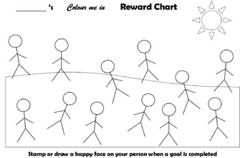 Preview of Colour me in reward chart