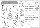 Colour the numbers