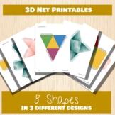 Colourful 3D Shape Net Printable
