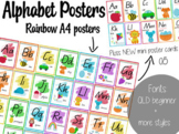 Colourful Rainbow ABC Alphabet Display/ Posters.