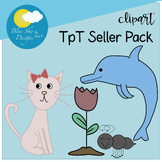 TpT Seller Clipart Starter Pack BIG BUNDLE - Clipart, Bord