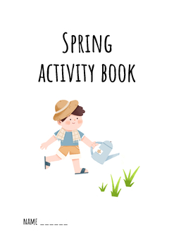 Preview of Colourful Cute Fun Spring Activity Book For Kids