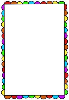 Preview of Colourful Page Border PNG