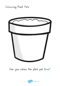 Colouring Plant Pots by Twinkl Printable Resources | TpT
