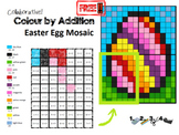 Colouring by Addition, 4-Sheet Easter Egg Mosaic (Sums to 