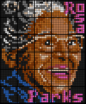 Preview of Colouring by Integers (Add & Subtract), Rosa Parks 30-Sheet Collaborative Mosaic