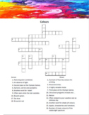 Colours Crossword (British English Version)
