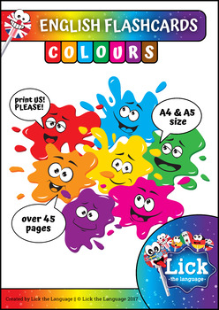 Preview of Colours - English Flashcards