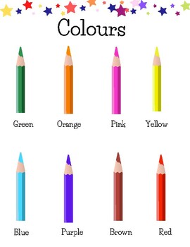 Colours Wall Art, Poster (Unframed, Digital, Printable) by EducationalFinds
