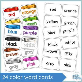 Colours / colors word cards - for vocabulary, spelling, sorting ...