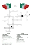Colours crossword in Italian ('Colori' cruciverba in italiano)
