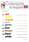 Colours in English (UK & US Spelling)