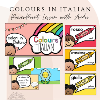 Preview of Colours in Italian PowerPoint Lesson with Audio (Colors) Colori in Italiano
