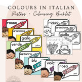 Colours in Italian Teaching Resources Bundle - Posters, Bo