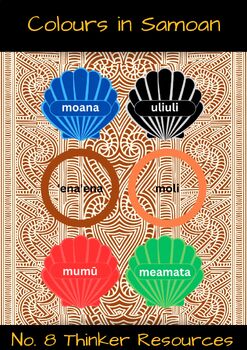 Colours in Samoan by No 8 Thinker | TPT