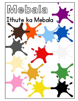 Preview of Colours of the rainbow printables- in the Setswana language of Botswana