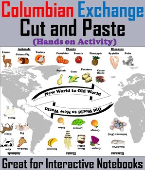 Preview of Columbian Exchange Activity: Cut and Paste Craft (Age of Exploration Unit)