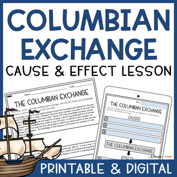 Preview of Columbian Exchange Activities | Age of Exploration | Printable & Digital