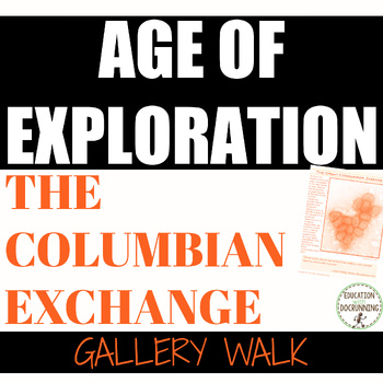 Preview of Columbian Exchange Activity Gallery Walk