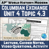 Columbian Exchange Lecture Unit 4 Topic 4.3 for AP® World 