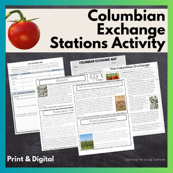 Preview of Columbian Exchange Stations Activity: Print & Digital Formats
