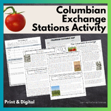 Columbian Exchange Stations Activity: Print & Digital Formats