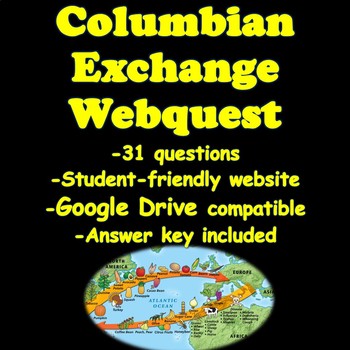 Preview of Columbian Exchange Webquest