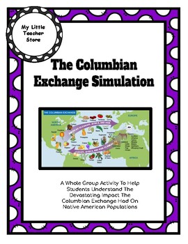 Preview of Columbian Exchange Whole Group Simulation Activity