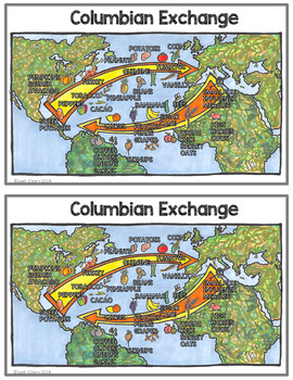 Columbian Exchange Worksheet by Leah Cleary | Teachers Pay Teachers