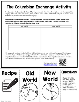 columbian exchange assignment answer key