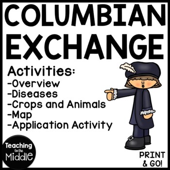 Preview of Columbian Exchange Reading Comprehension Worksheets Exploration Columbus