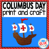Columbus Day Writing and Craft Activity: Paper Craft and C