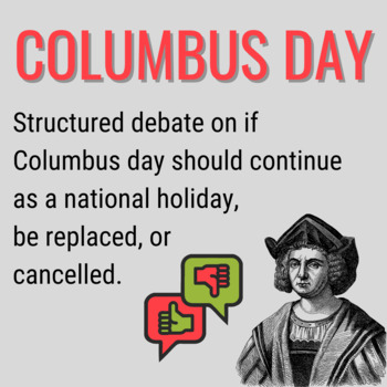 Preview of Columbus Day Debate