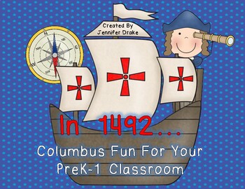 Preview of Columbus Day Fun For Kids in PreK-1!  Poem, Printables & Craft!  CC Aligned