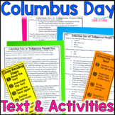 Columbus Day & Indigenous People Day Close Reading Compreh