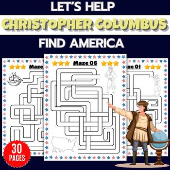 Preview of Columbus Day | Indigenous Peoples Day Mazes Puzzles With Solution 