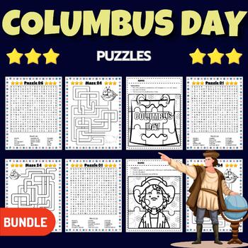 Preview of Columbus Day | Indigenous Peoples Day Puzzles With Solutions Activities