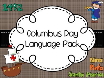 Preview of Columbus Day Language Pack