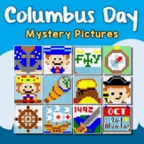 Columbus Day Coloring Page/Sheets, Mystery Hidden Pictures