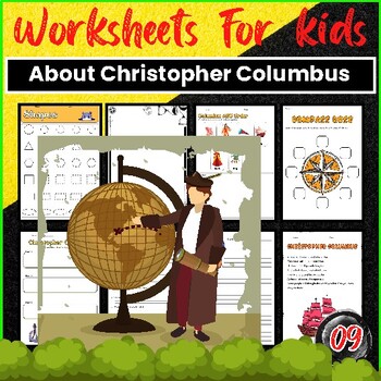Preview of Columbus Day Shape Tracing Worksheets